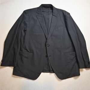 Sene 50S Gray Performance Stretch Unstructured Mens Blazer Jacket Sport Coat
